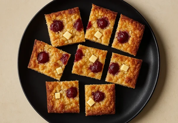 Cherry, White Choc & Coconut Traybake 300g