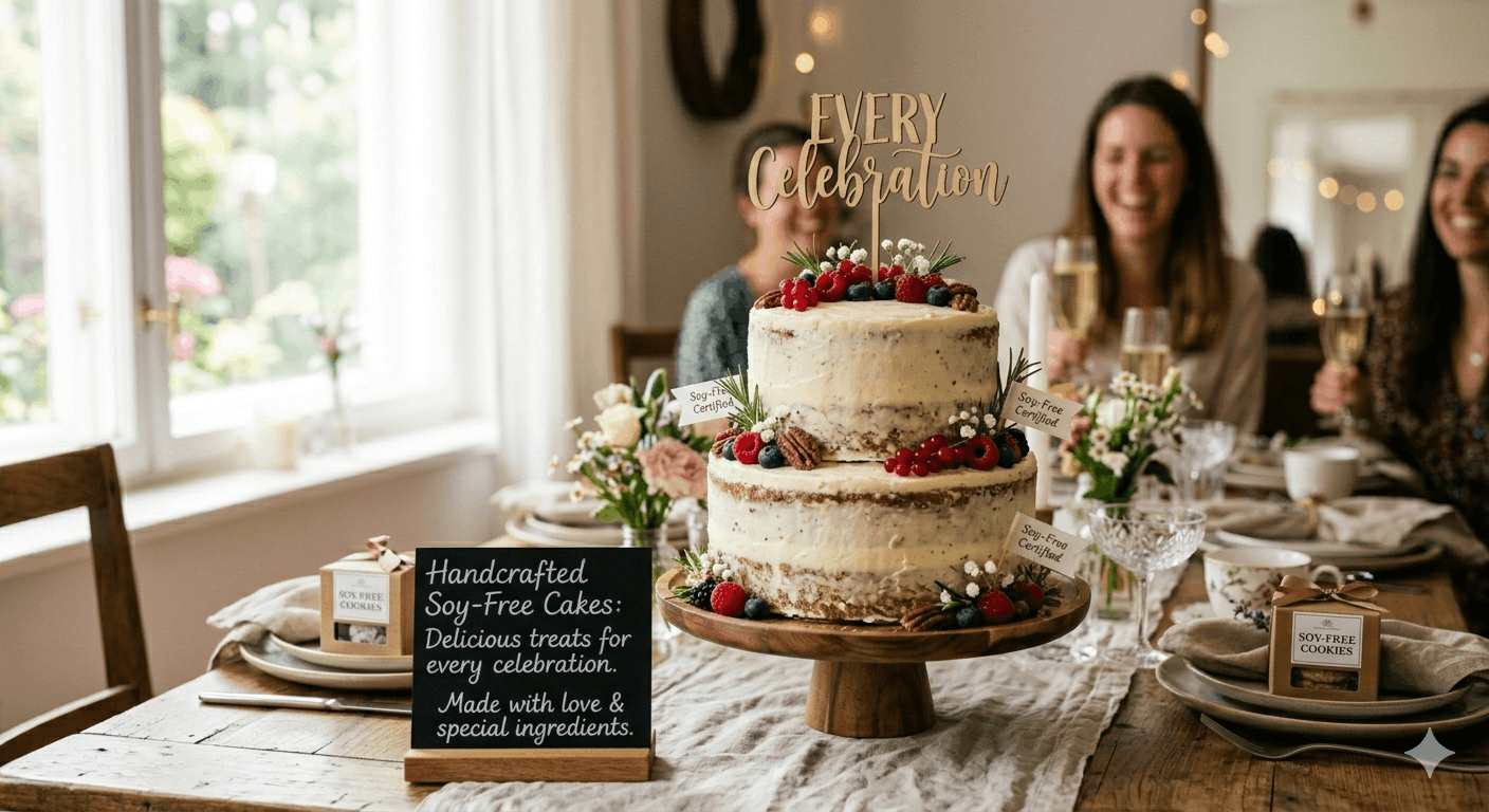 Soy free cakes: delicious treats for every celebration